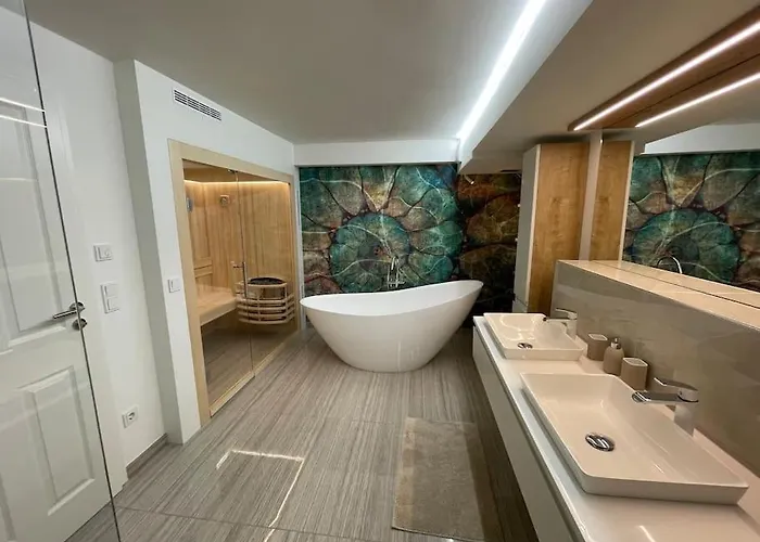 Apartmán Luxurioeses Loft Mit Grosser Sonnenterrasse & Sauna Mnichov
